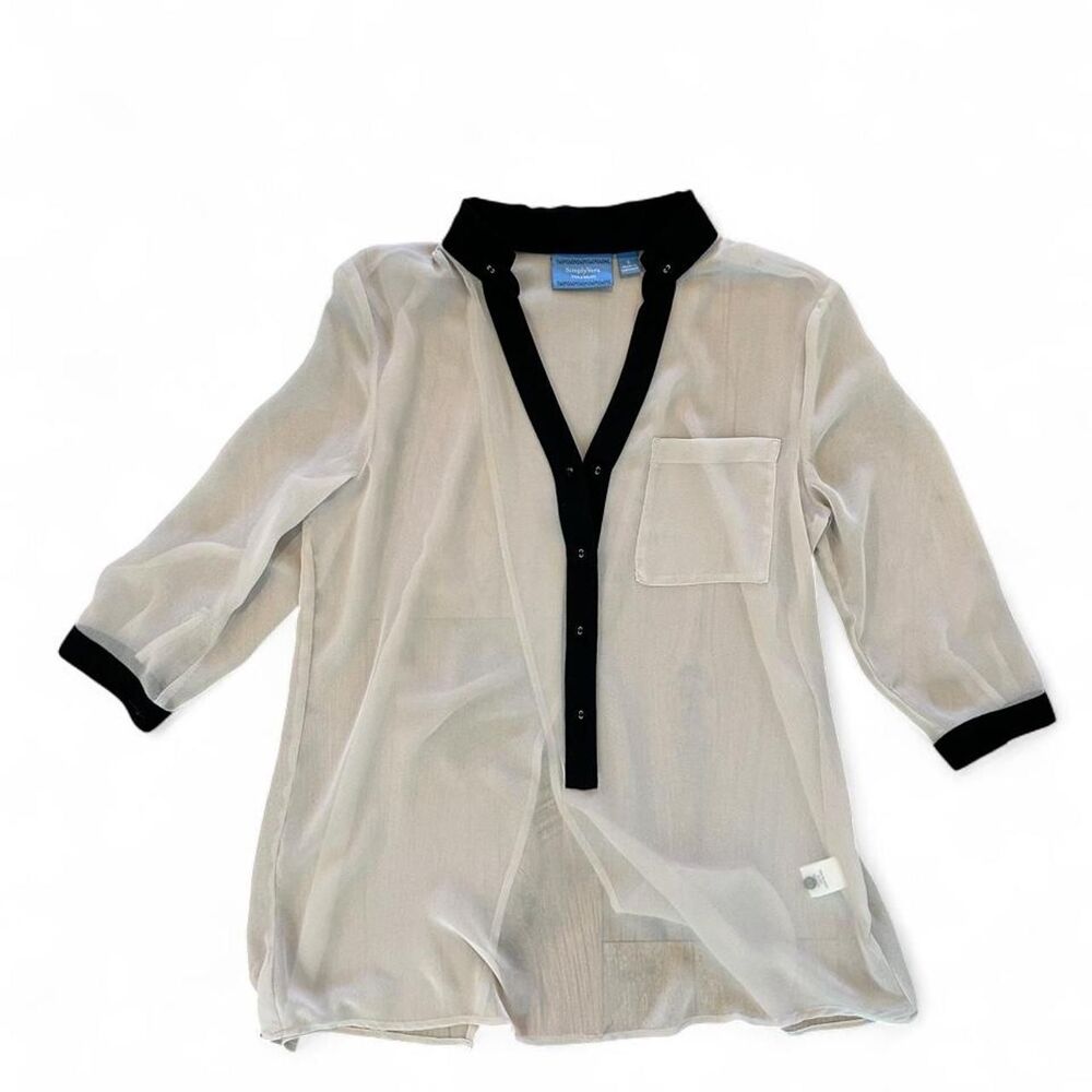 Simply Vera by Vera Wang Sheer blouse - size S